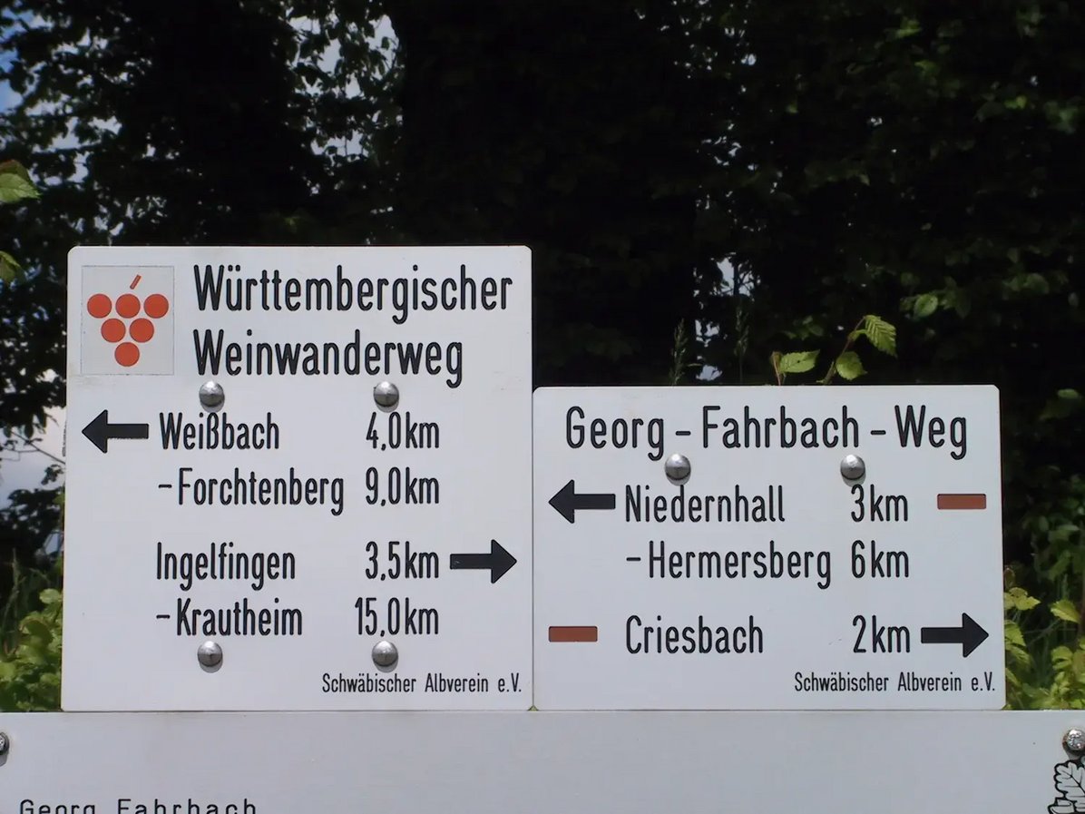 Wegweiser Criesbach