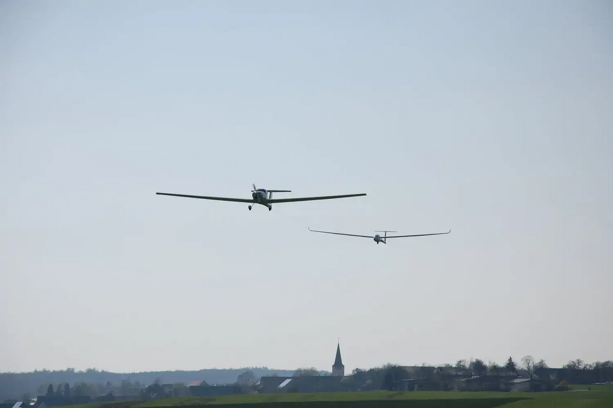 Start Segelflugzeug