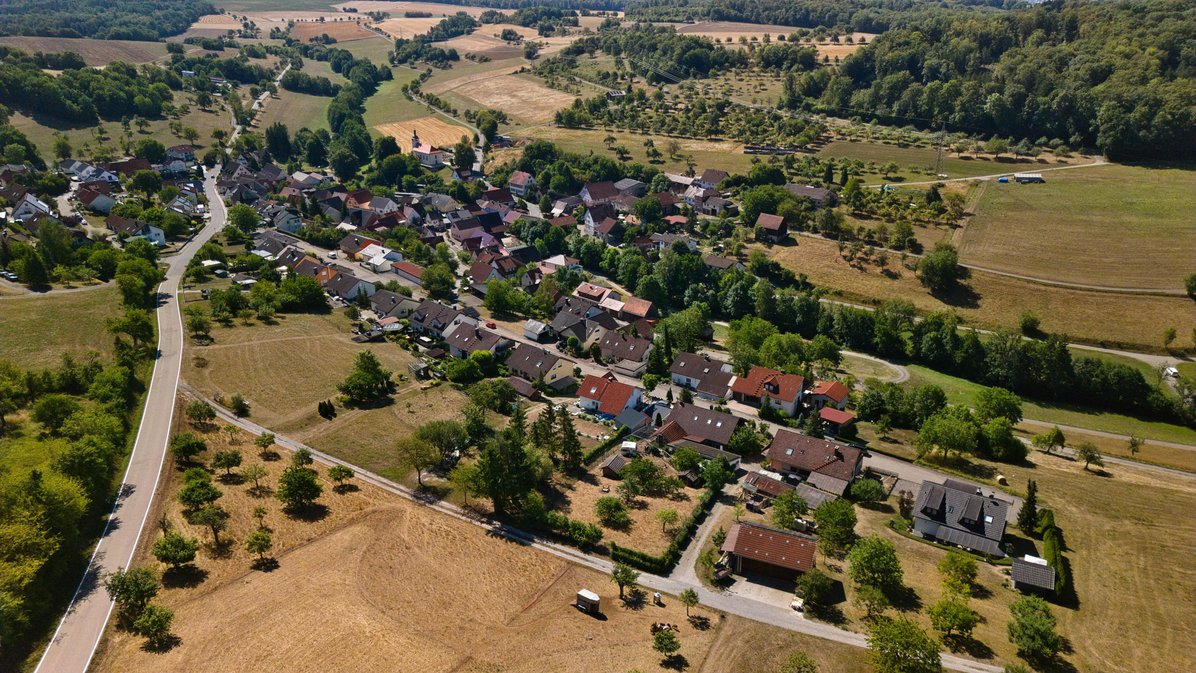 Luftbild von Diebach