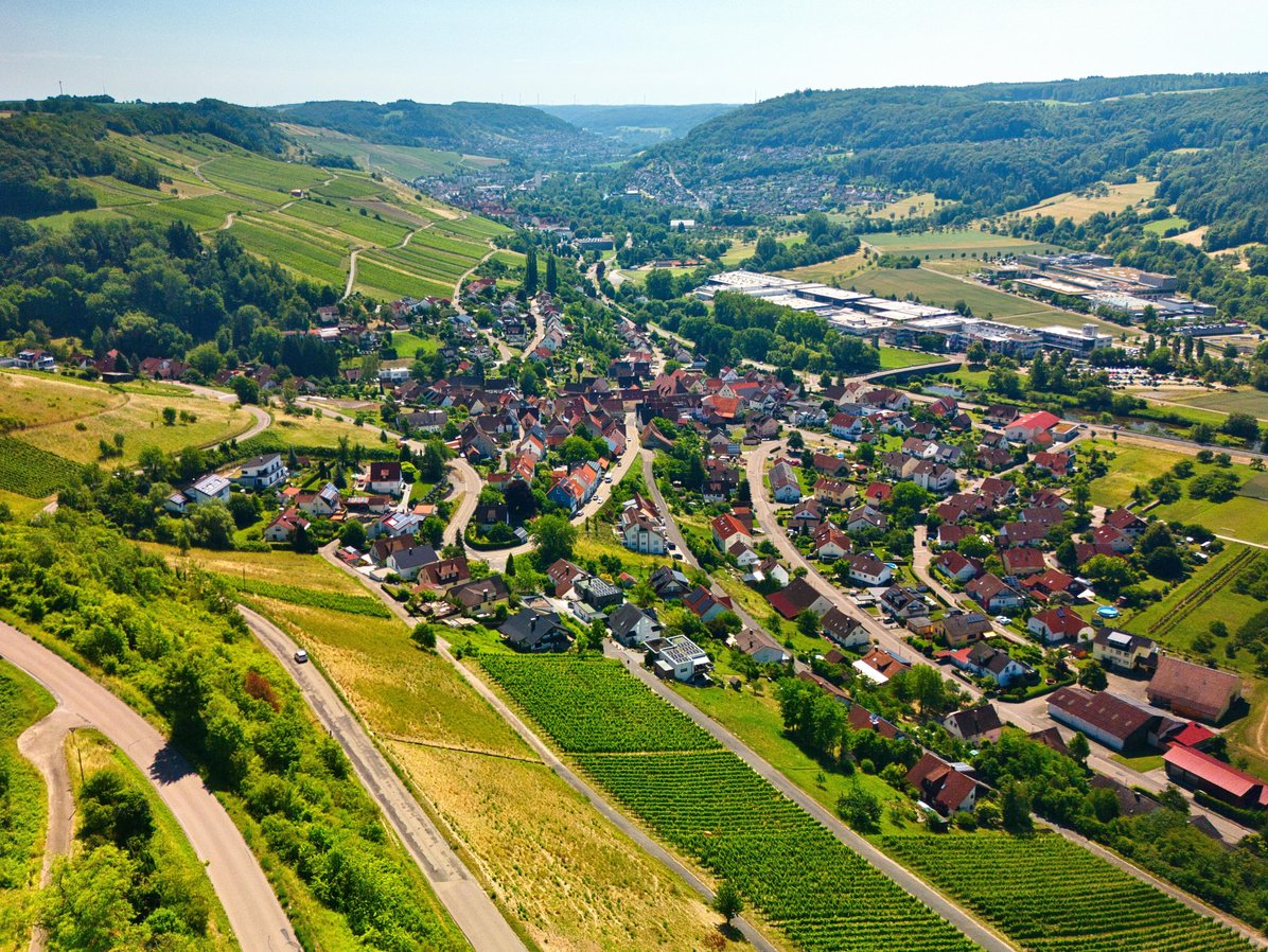 Ortsteil Criesbach von oben